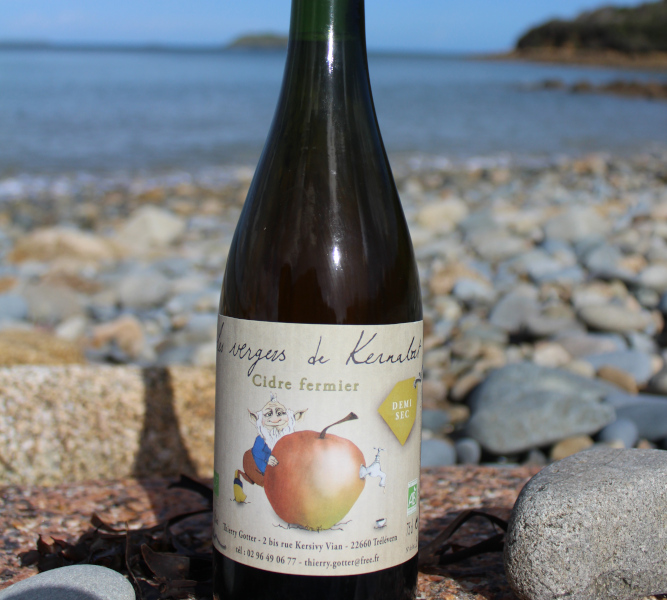 Produit cidre des vergers de kernabat chez Thierry Gotter