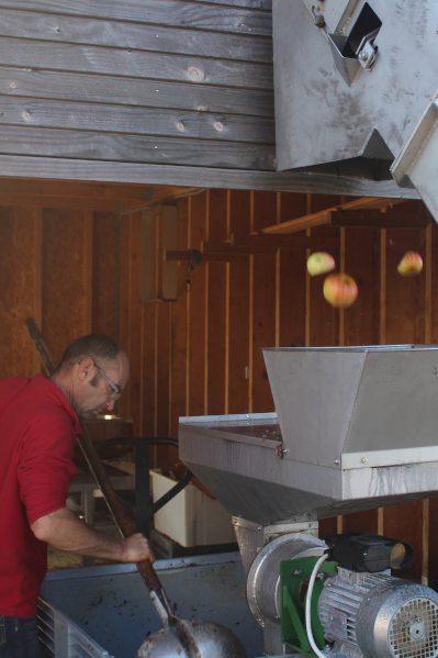 L'atelier de transformation de pommes de Thierry Gotter